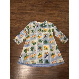 True Destination Shirt Women M Cover Up Resort Beach Tropical Tunic
